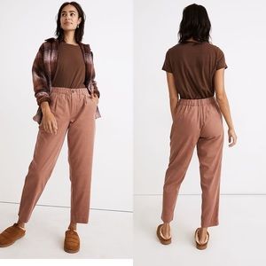 Madewell Sz Md Corduroy Pull-On Mid-Rise Jogger Pants